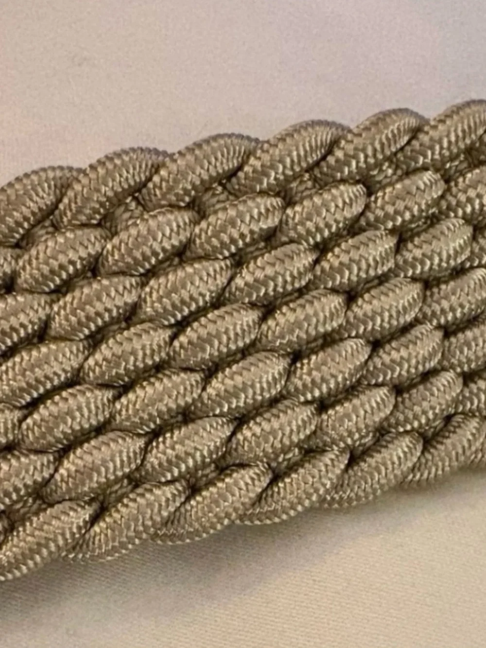 Brighton Men's Buckle Belt in beige with brown Croc Trim Brass  (New)